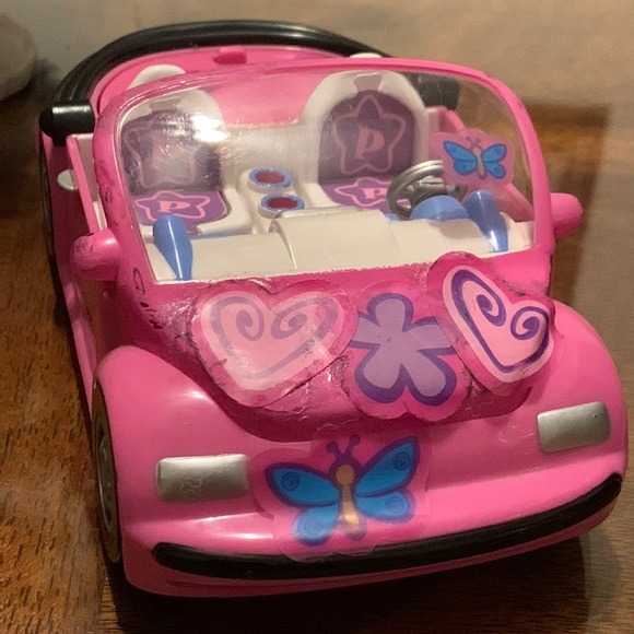Polly Pocket Pink convertible Car Pollypockets doll Mattel 2000 vintage Play Toy - Picture 4 of 16